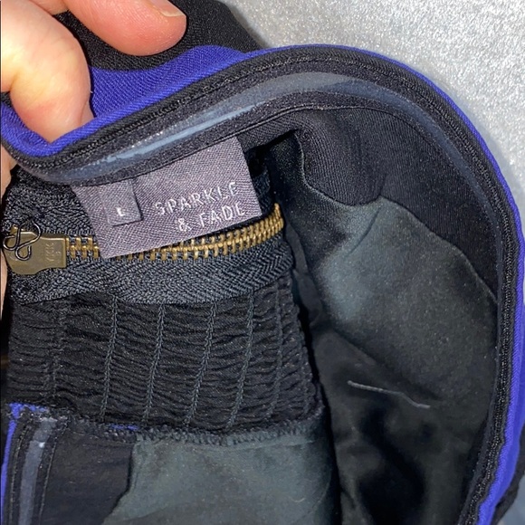 Sparkle and fade UO black strapless mini dress L - Picture 4 of 6